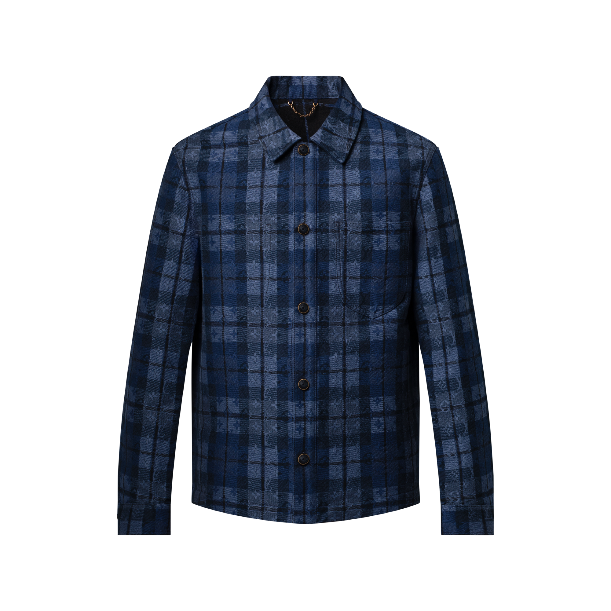 モノグラム タータン デニムオーバーシャツ ｜ルイ・ヴィトン